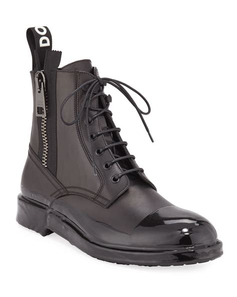dolce gabbana combat boots